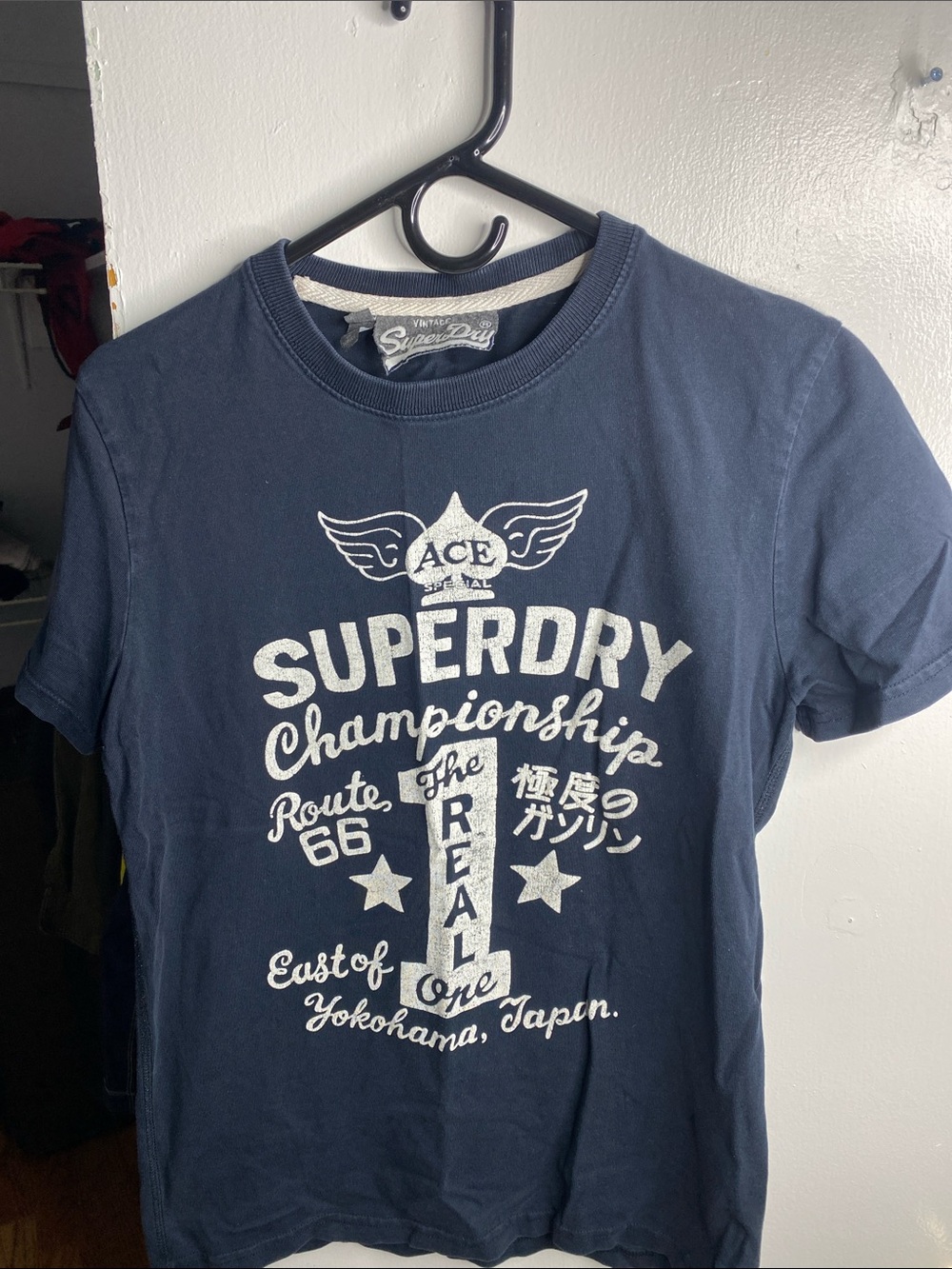 Superdry Navy Blue Graphic Logo T-Shirt